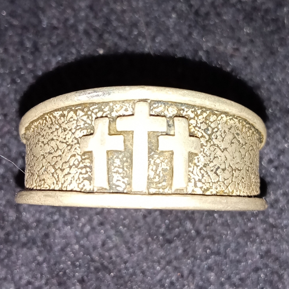 Vintage Cross Eternity Ring